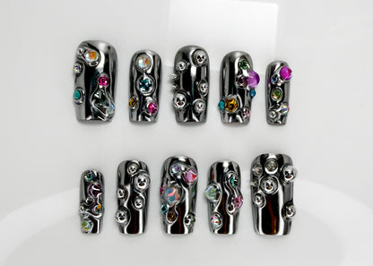 Chrome Gloop Nails