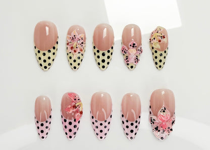 Polka Dot Flower Set