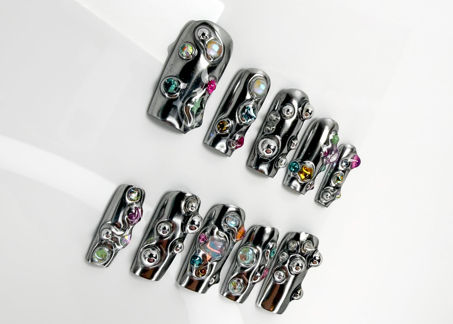 Chrome Gloop Nails