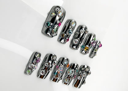 Chrome Gloop Nails